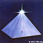 Star of Christhood at the top of the pyramid